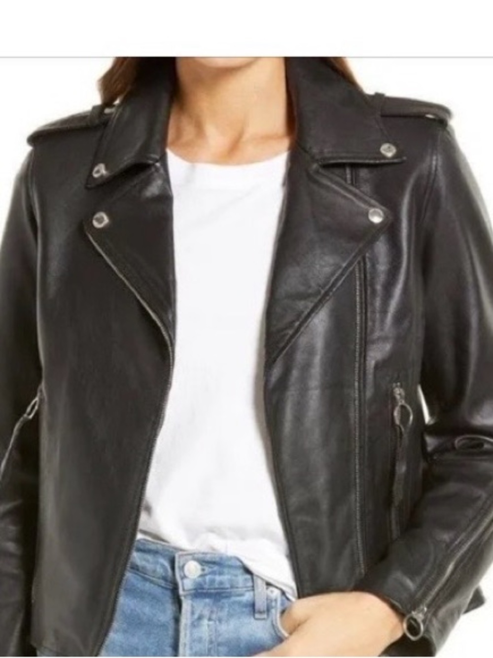Sam Edelman Genuine Leather Moto Jacket (Size Small) NWT